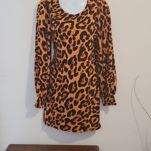 Animal print dress